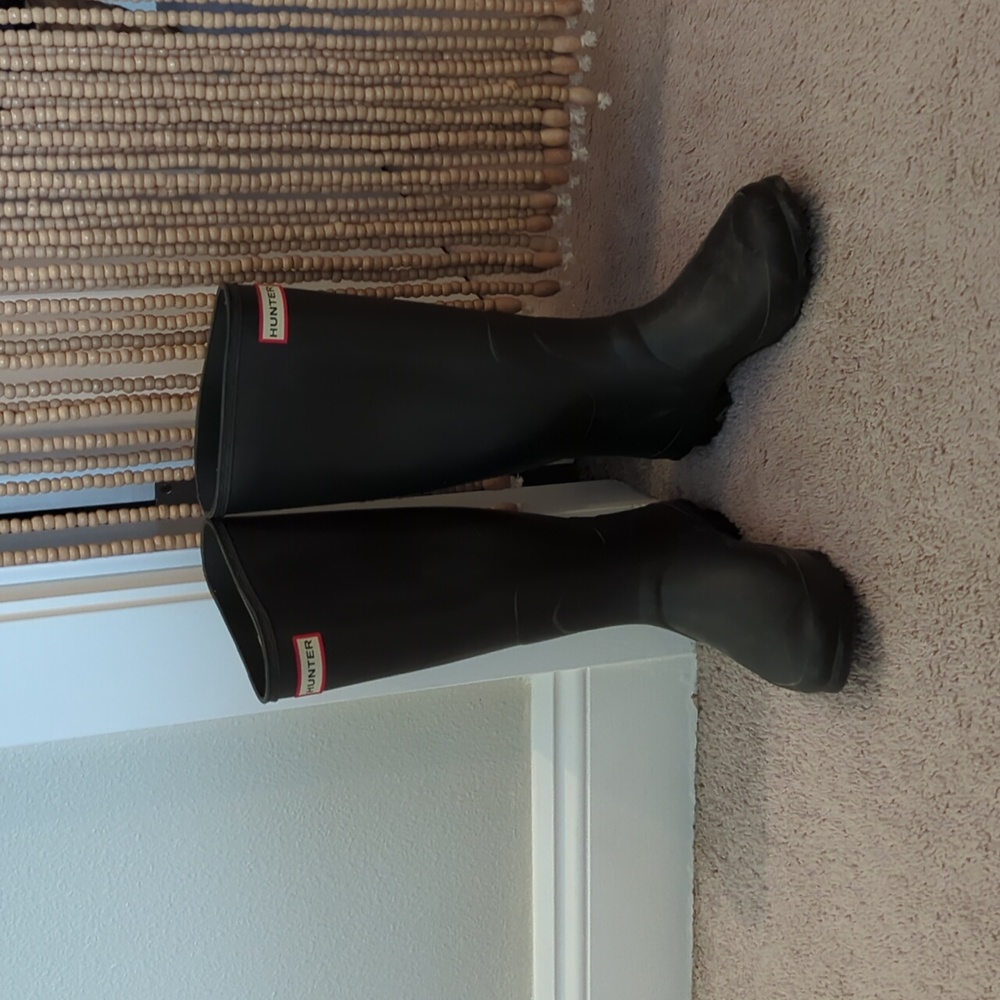 Olive green Hunter Boots Size 7